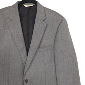SAMUELSOHN Sport Coat Blazer 42R 100% PURE CASHMERE Lanificio Di Pray Italy Gray